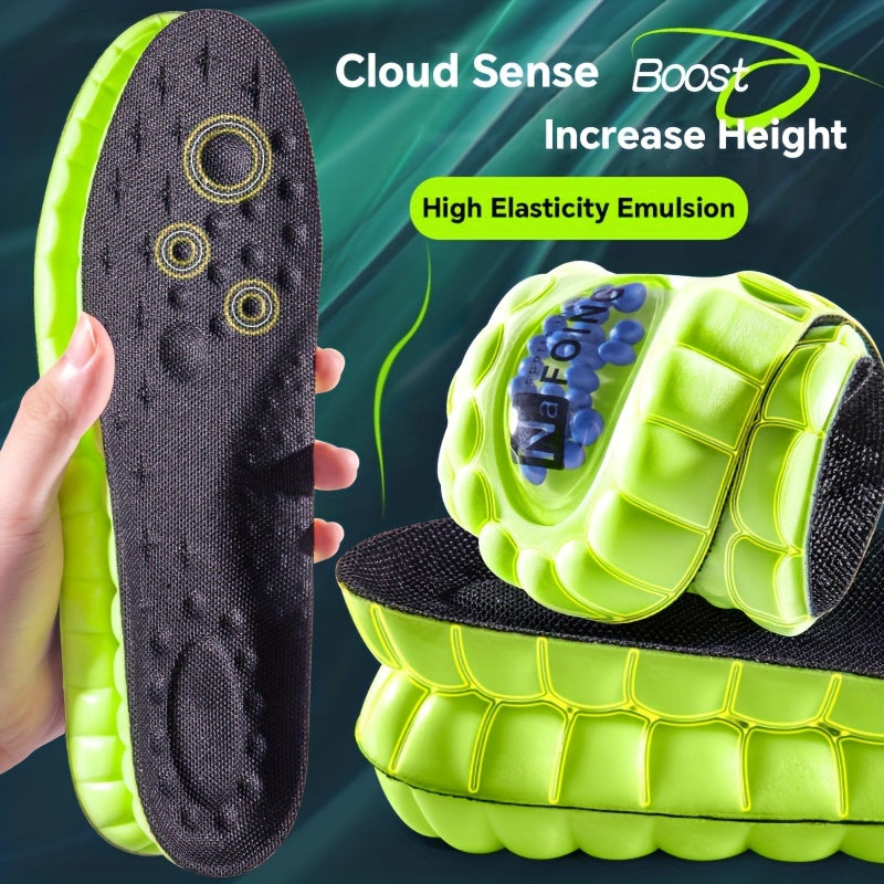 Unisex 4D Cloud Sport Insoles Air Cushion Shock Absorption Breathable