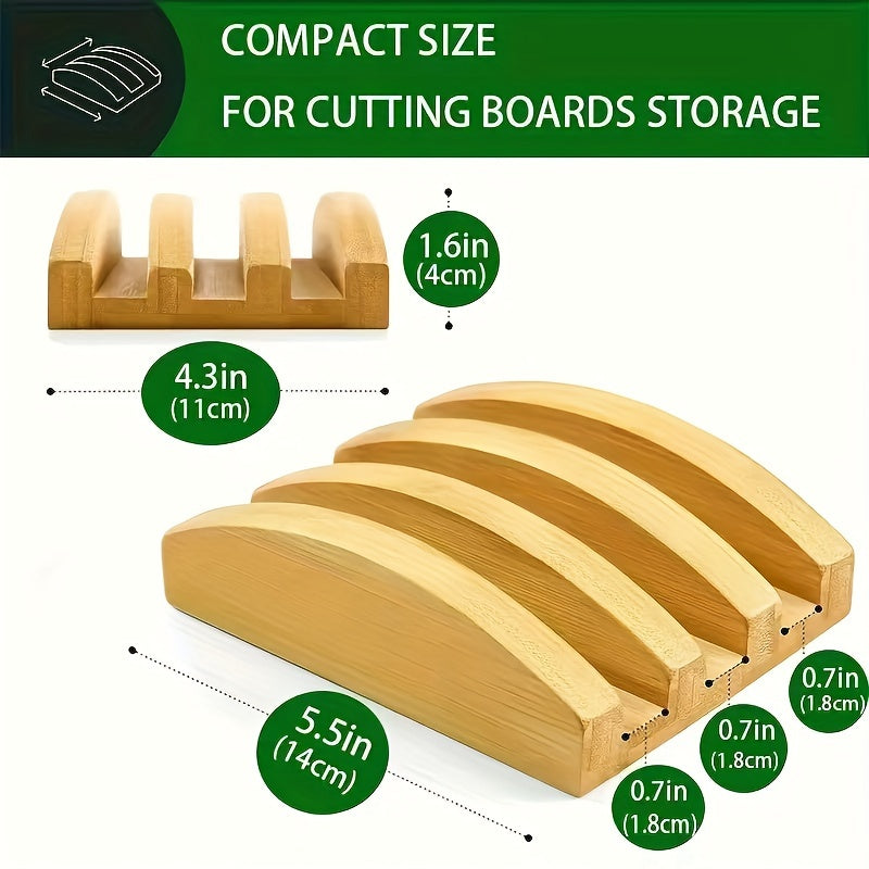 Set of 3 Bamboo Cutting Boards with Juice Grooves, Durable, Easy Handle