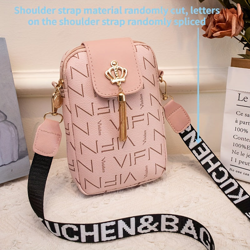 Casual Shoulder Bag for Women with Mobile Phone Pocket for Travel and Beach