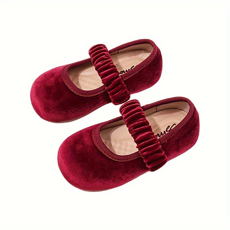 'SMON Girls' Ballet Flats': Oddiy minimalist uslub, mustahkam rangli korduroy yuqori qismi, elastik tasma yopilishi va kauchuk taglik. 14 yoshgacha bo'lgan bolalar uchun mos, bahorda kundalik kiyish uchun mukammal.