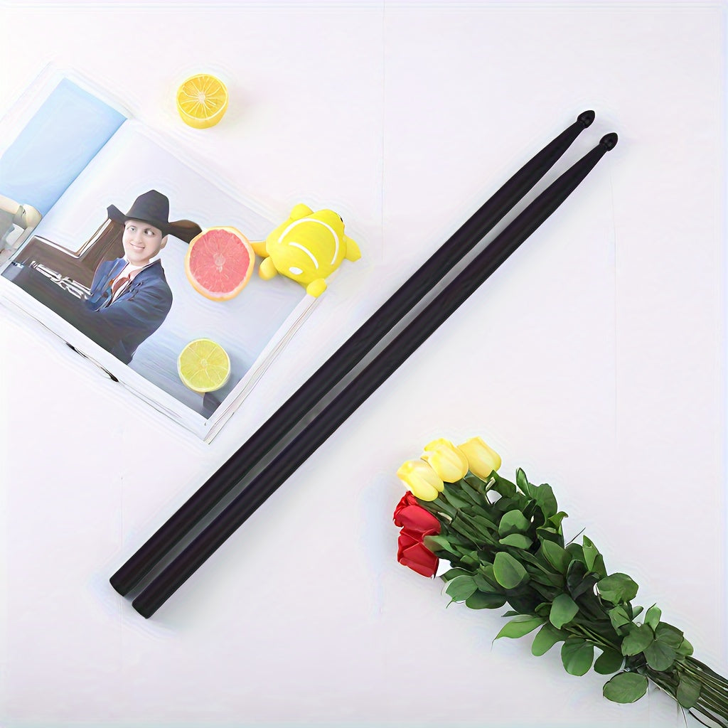 Carbon Fiber Drumsticks Pair for Jazz and Electronic Drums Black Grey