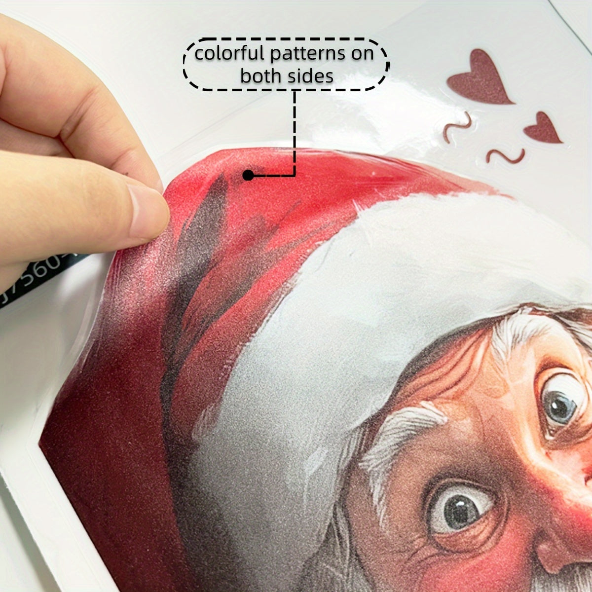 Santa Claus Double-Sided Window Sticker 20x30cm Christmas Holiday Decor