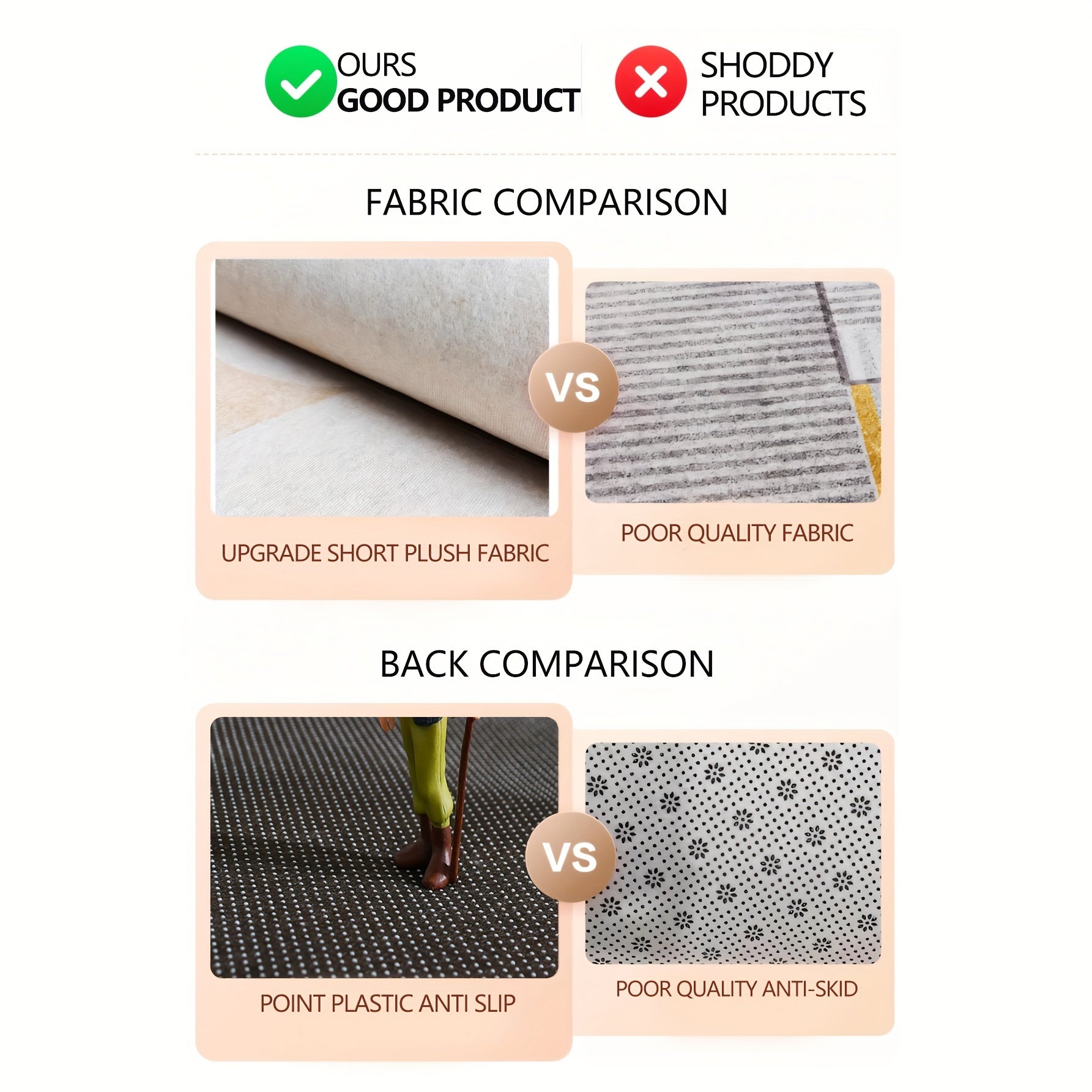 Green Bird Door Mat Non-Slip Washable Wear-Resistant Entryway Rug