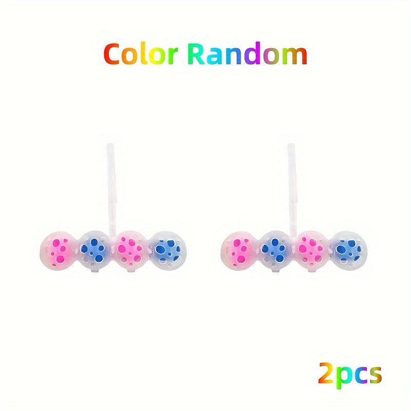 2 dona osma hojatxona deodorant to'plari - aralash ranglar, plastik, quvvat talab qilinmaydi - san'at saqlash va transport