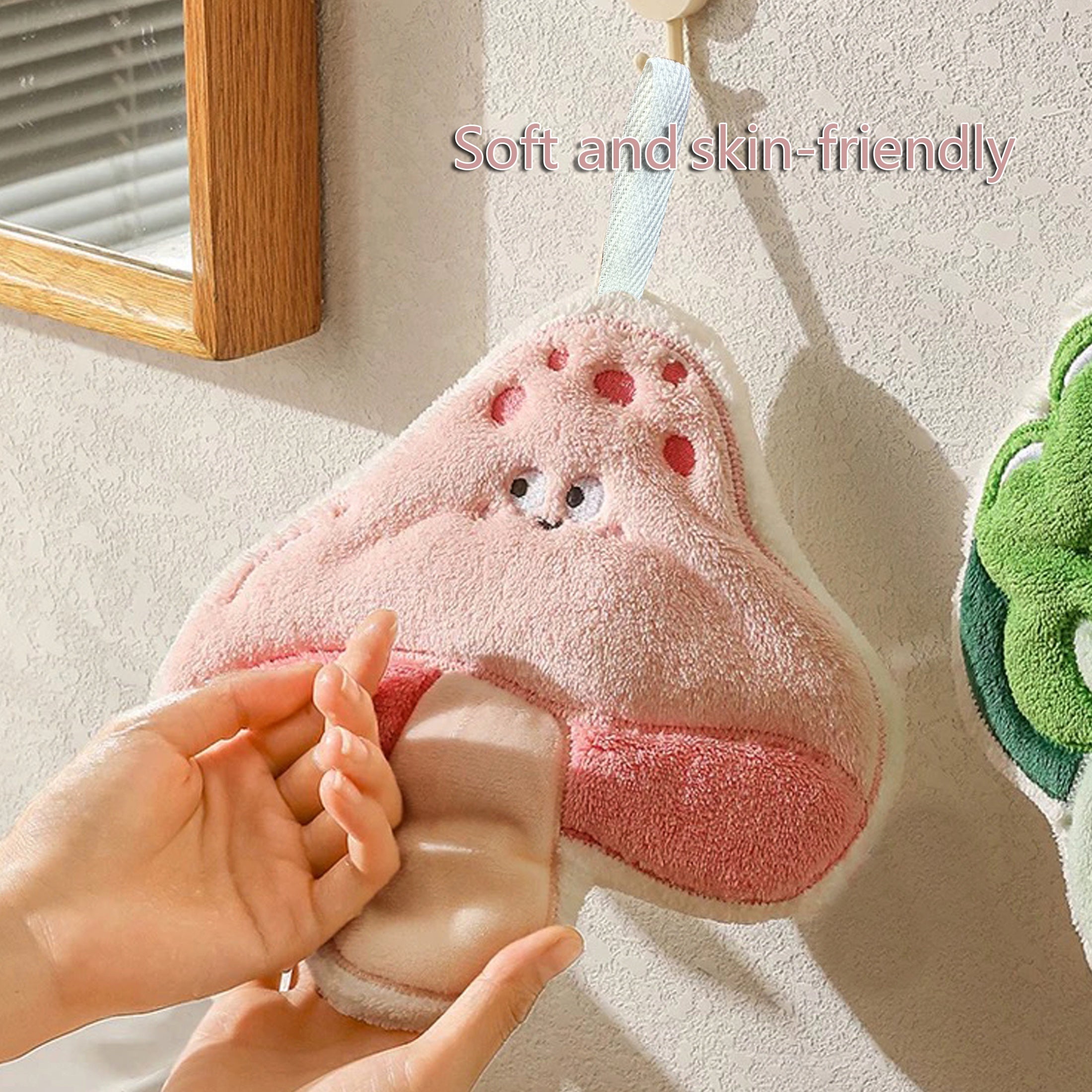 Coral Fleece Halloween Pumpkin Hand Towel Absorbent Kitchen Bathroom Decor