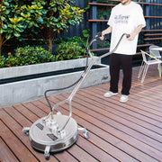 High-Pressure Surface Cleaner Stainless Steel 50.8cm for Electric Power Washers Driveways Decks Sidewalks Patios