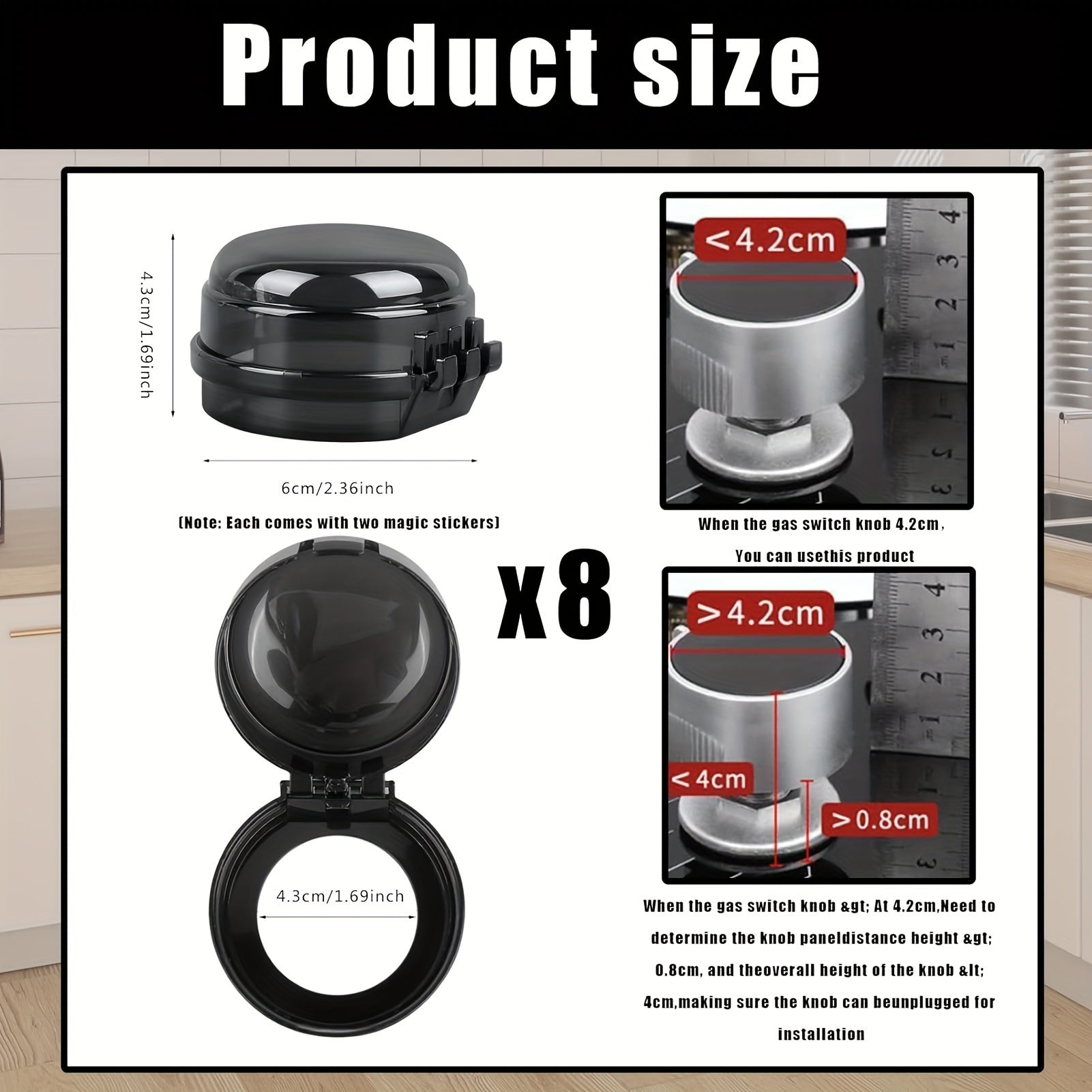 Gas Stove Cover Protective Knob Cover for Kitchen Safety and Accessories