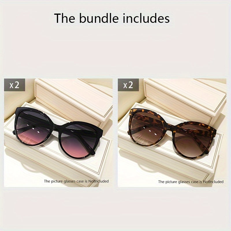 Gafas de sol para mujer con montura grande, protección UV para conducción al aire libre y sombrero solar