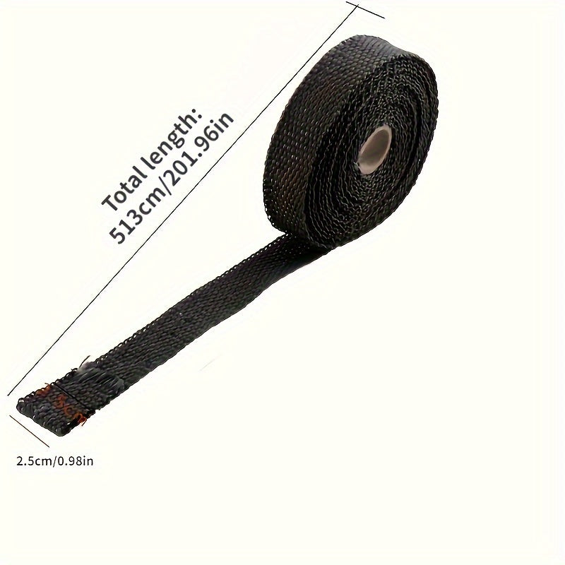 Colored Fiberglass Insulation Tape 5M High Temperature Heat Resistant Exhaust Wrap