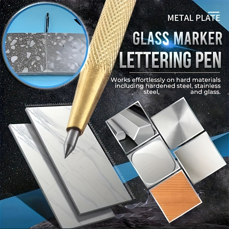 2pcs Tungsten Steel Marker Pens for Glass Metal Tile Marble Surfaces