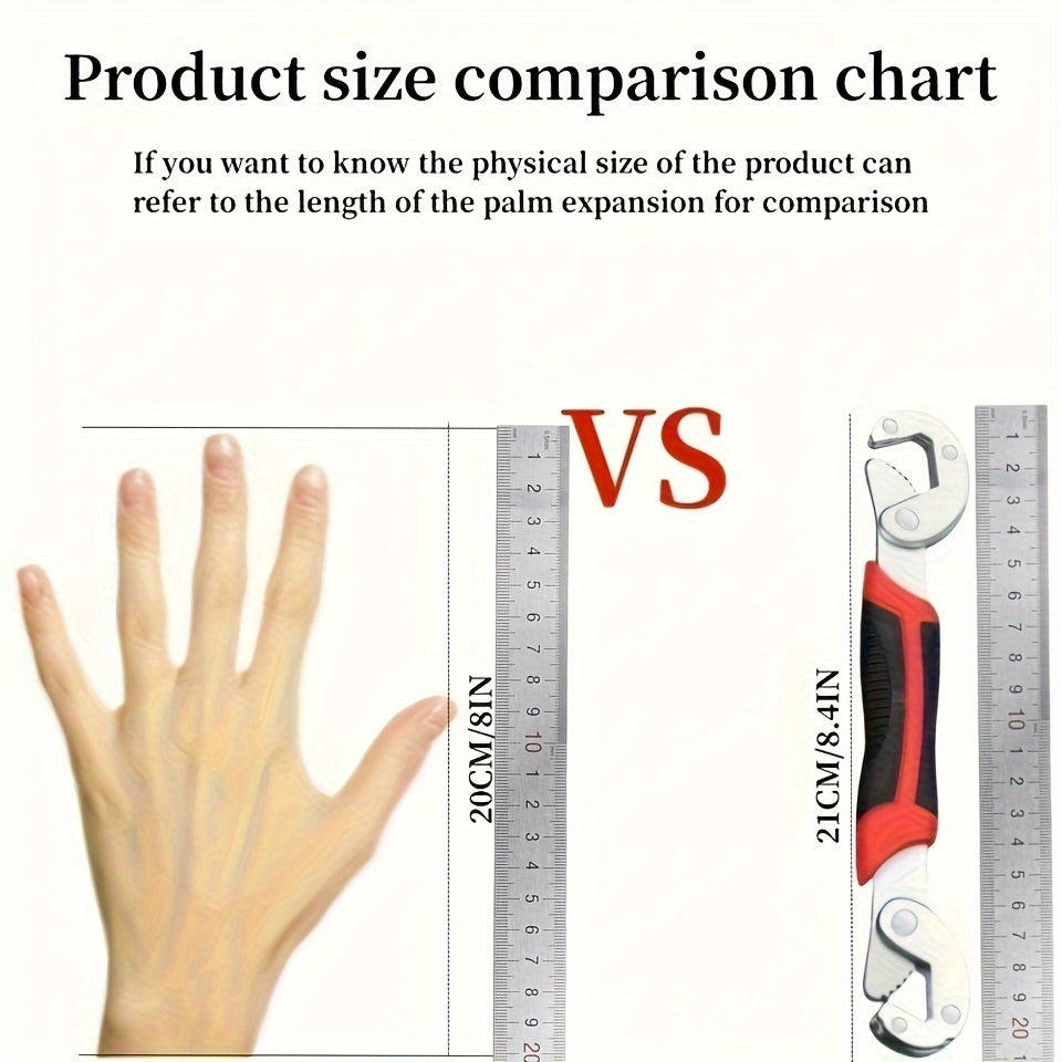 Heavy-Duty Adjustable Tool Set with Wrench and Pliers Stainless Steel for Home Repairs