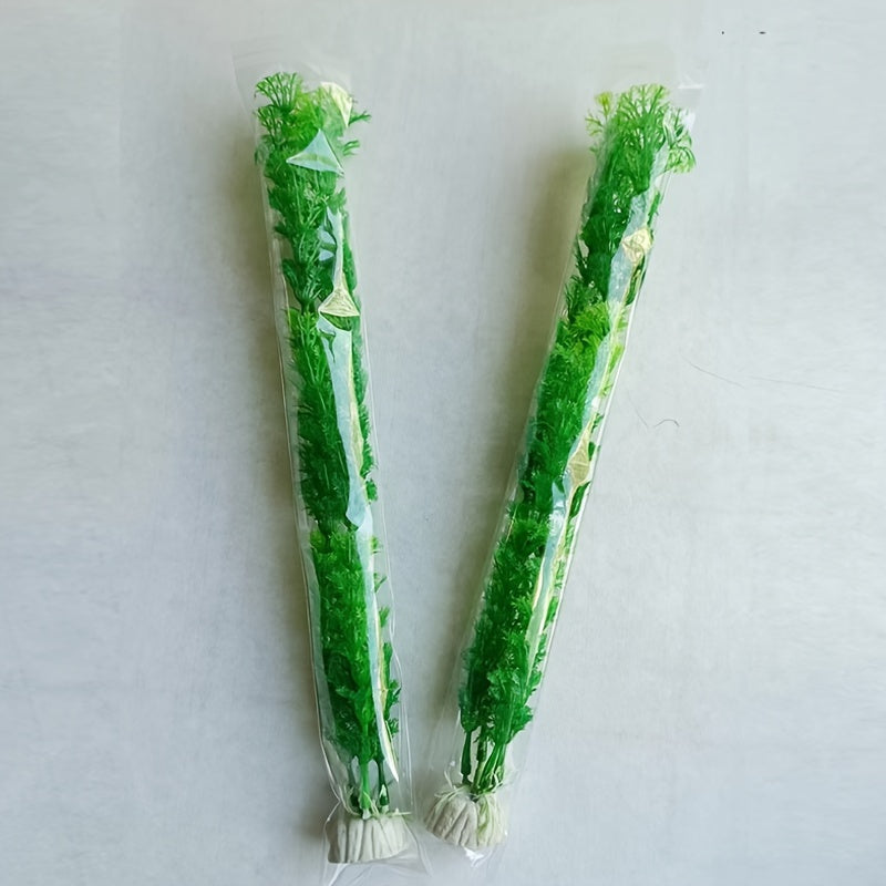 Artificial Aquarium Plants PVC Fake Fish Tank Landscaping Green Underwater Decor