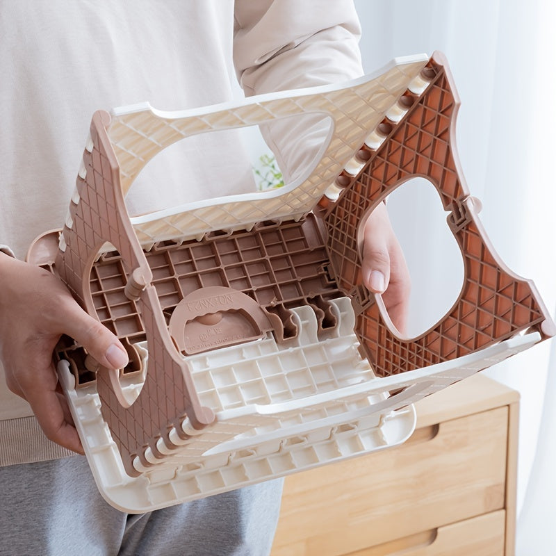 Thickened Plastic Folding Stool Portable Mini Outdoor Chair Bench Black