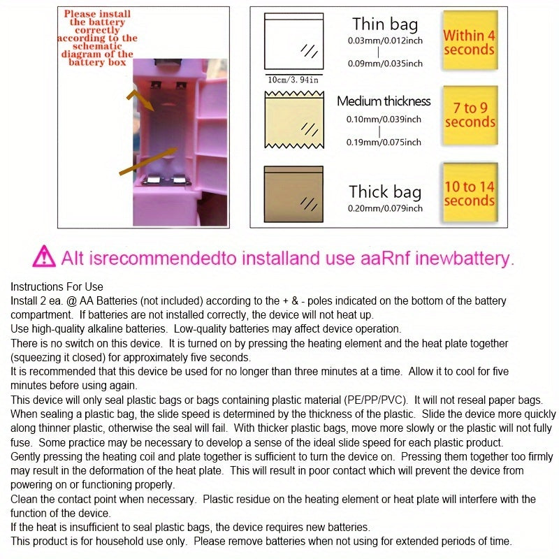 Mini Household Vacuum Sealing Machine Keeps Snacks Fresh and Portable