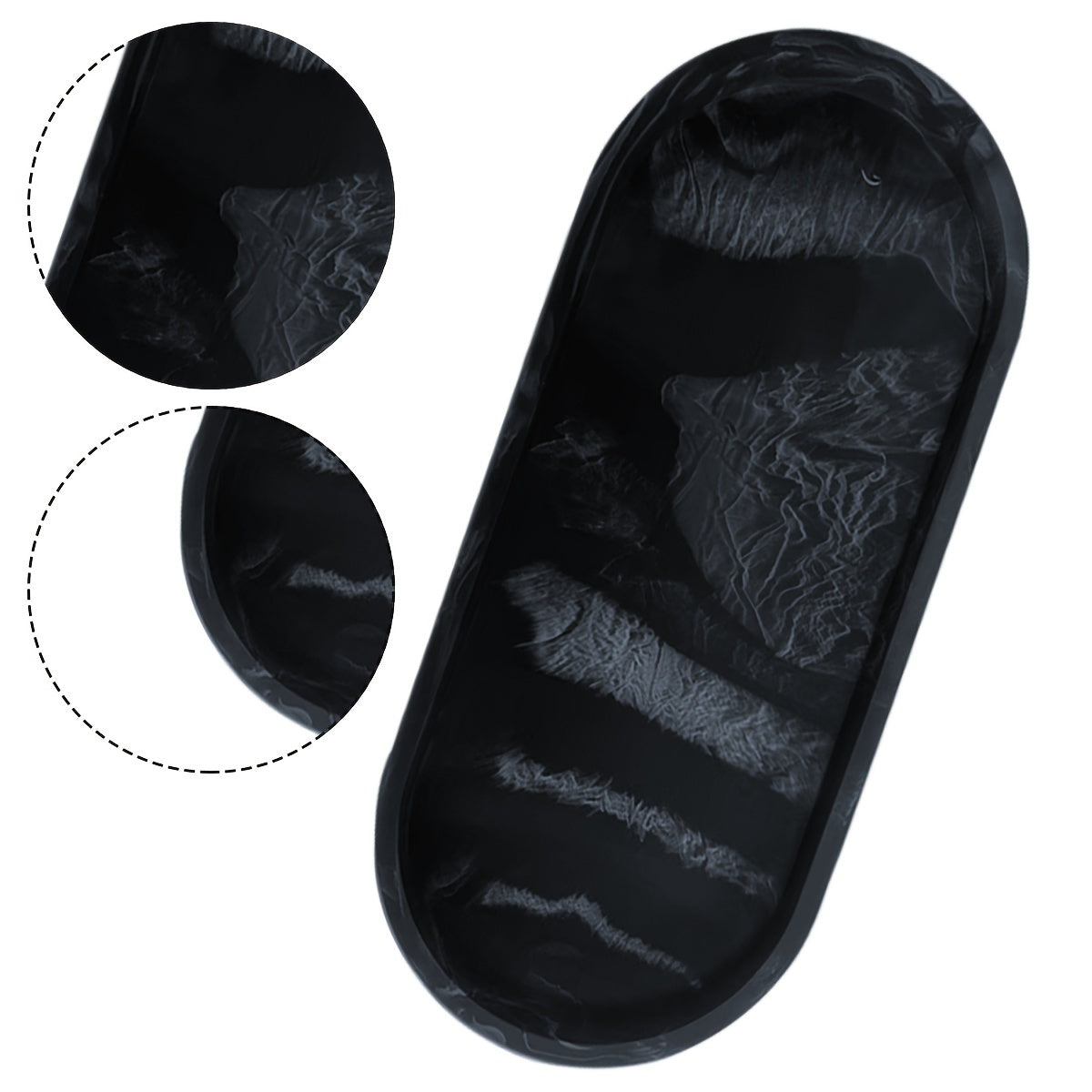 Silicone Bathroom Storage Tray for Cosmetics and Essentials