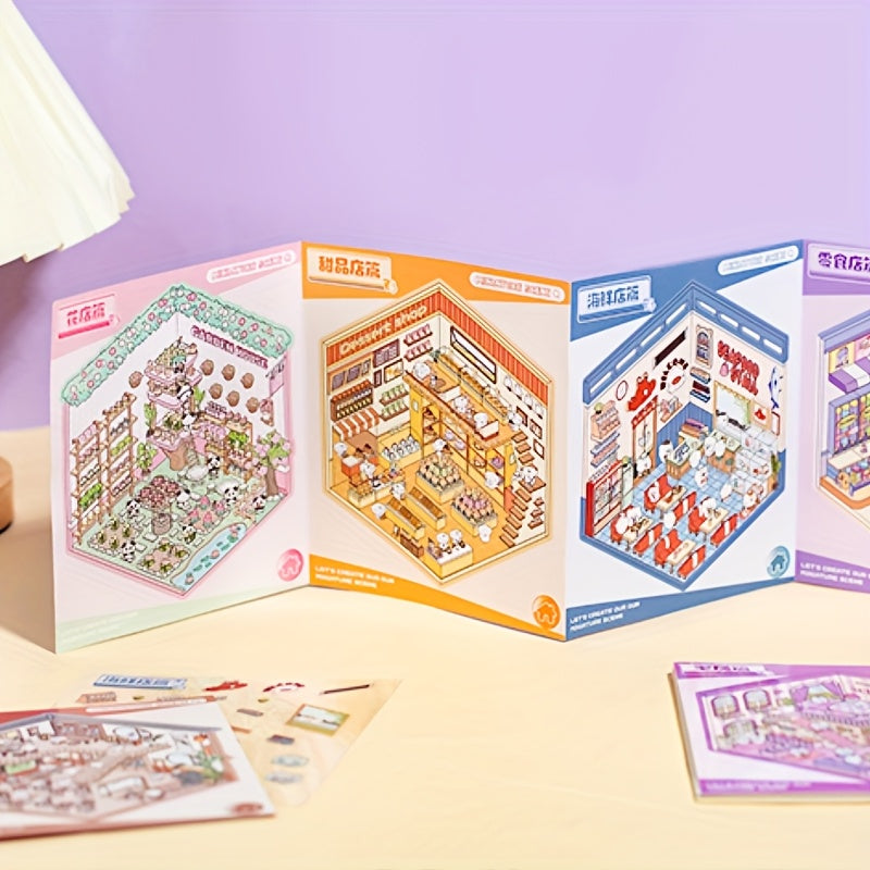 18-Sheet Life in Province PET Sticker Book for DIY Crafts Water Bottles Journals