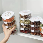 Stackable Airtight Food Storage Containers with Lids BPA-Free Kitchen Organizer