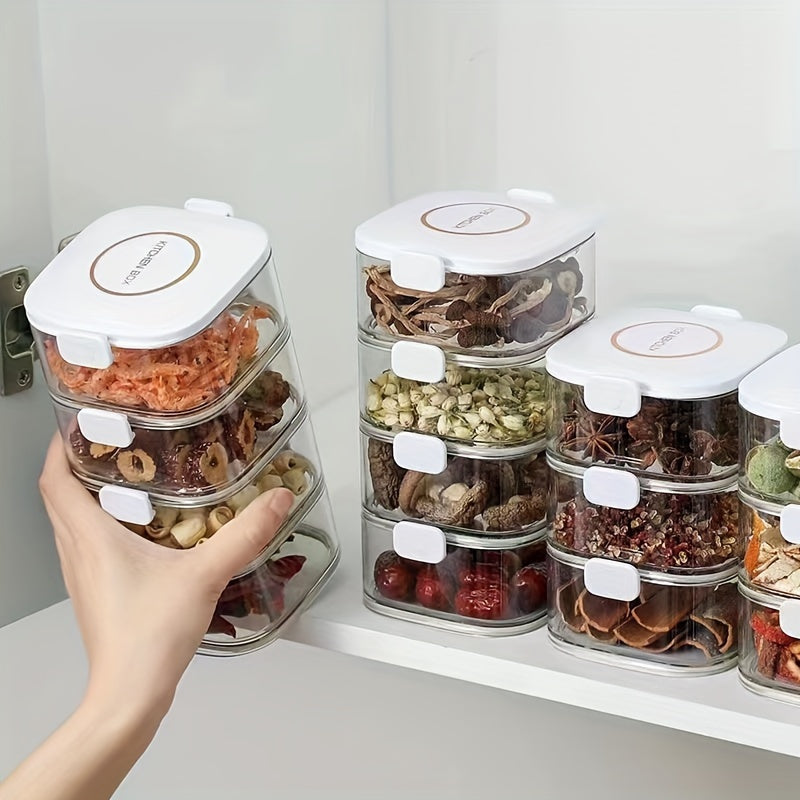 Stackable Airtight Food Storage Containers with Lids BPA-Free Kitchen Organizer