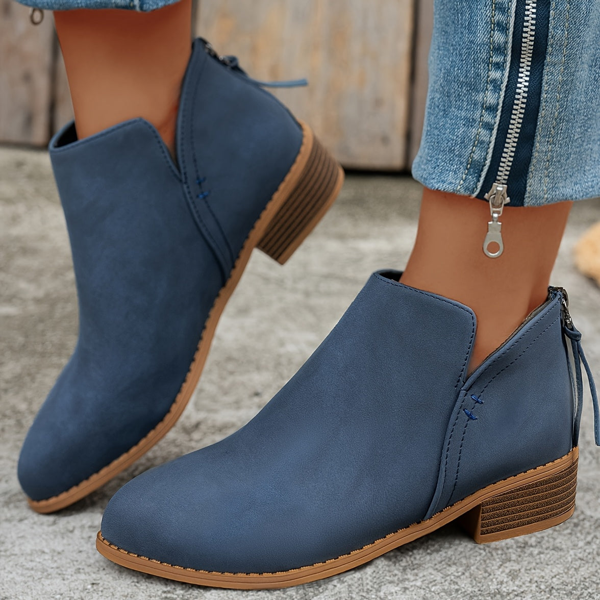 Women's Ankle Boots Slip-On Short Light Colors for Daily Wear