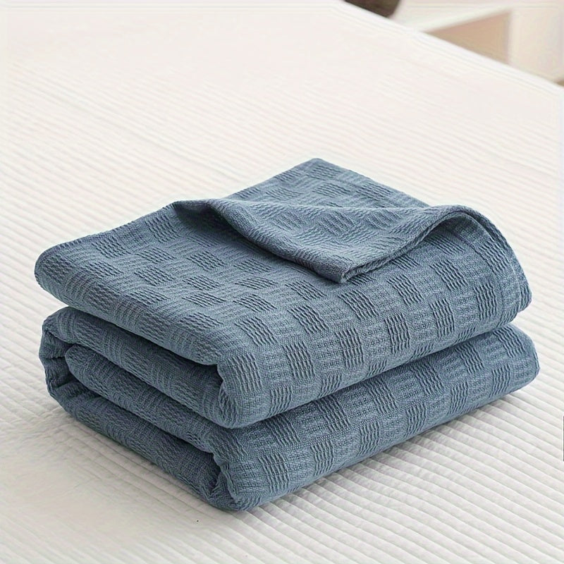 Cotton Blanket Soft Warm All-Season for Sofa, Office, Camping