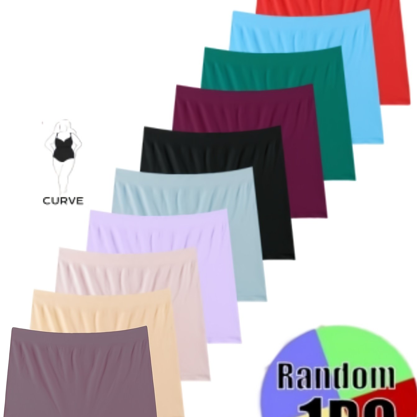 Plus o'lcham yuqori belsiz yassi choyshablar, yumshoq, elastik, chidamli ichki kiyimlar yoga, uyqu uchun, qora, ko'k