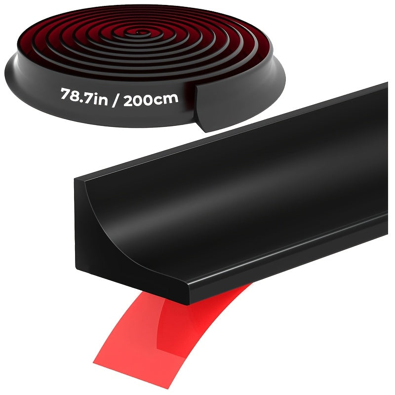 Plastic Waterproof Water Dam Barrier Strip Self-Adhesive for Shower Sink Tub