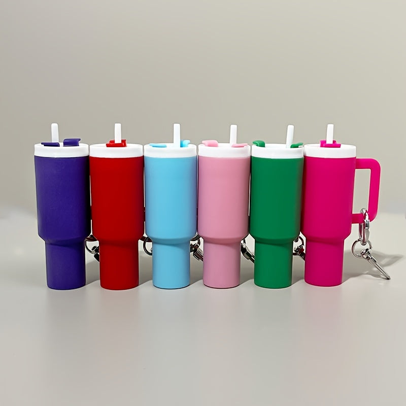 Mini Cup Keychain with Storage for Lipstick and Small Items, Cute Gift