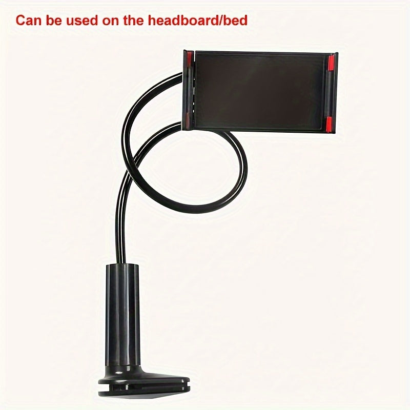 360° Rotating Tablet Phone Holder with Spiral Base, 100cm Bedside Stand