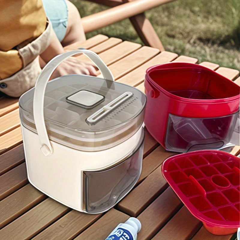 Large Capacity Ice Maker with 48-Grid Double Layer Food-Grade Plastic