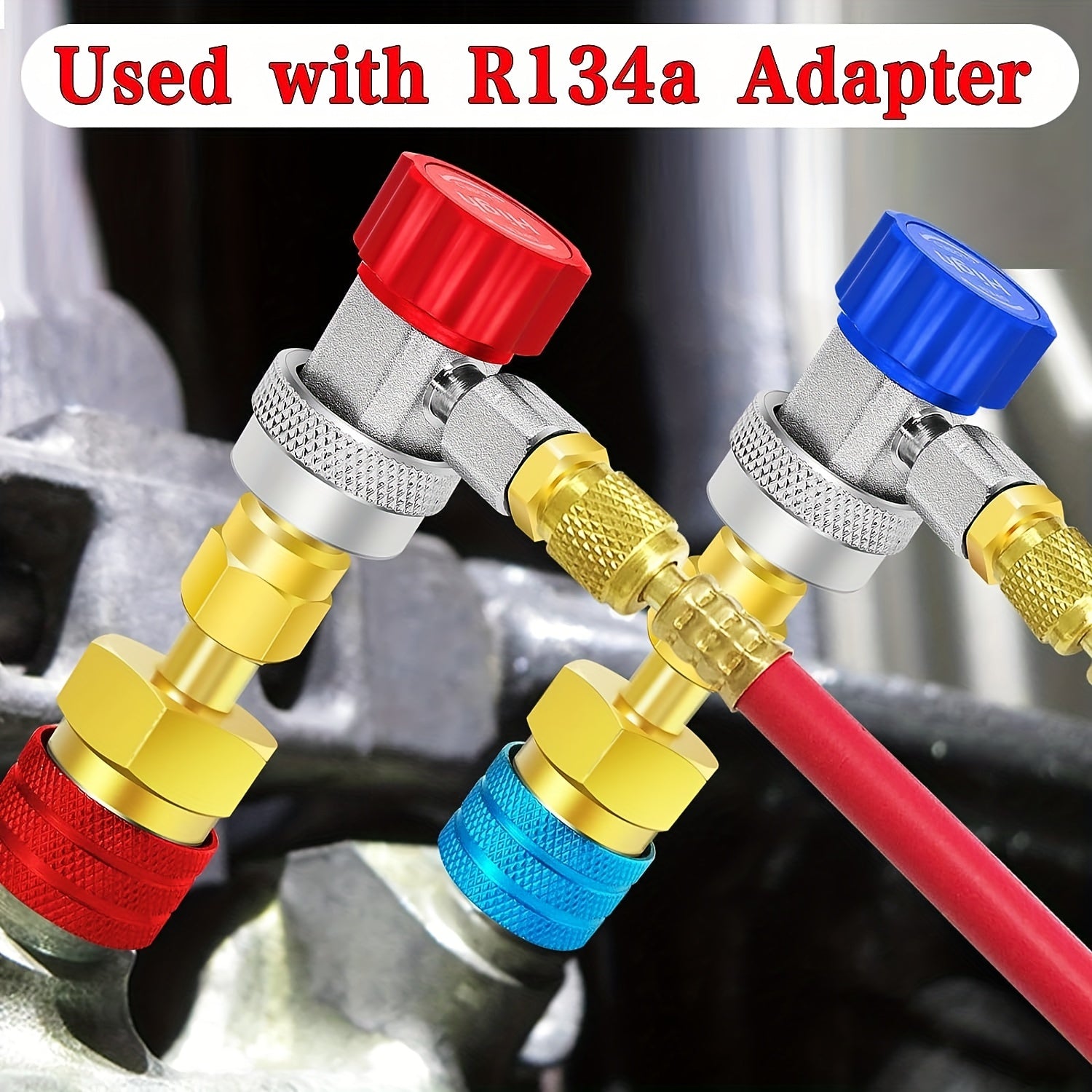 Adapter Kit for R1234yf Refrigerant Conversion Universal AC System No Electricity