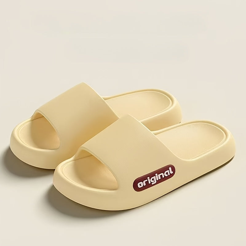 Ayollar uchun EVA slayd sandalki, qulay qalin tagli ichki va tashqi uy uchun choyshablar, qizil