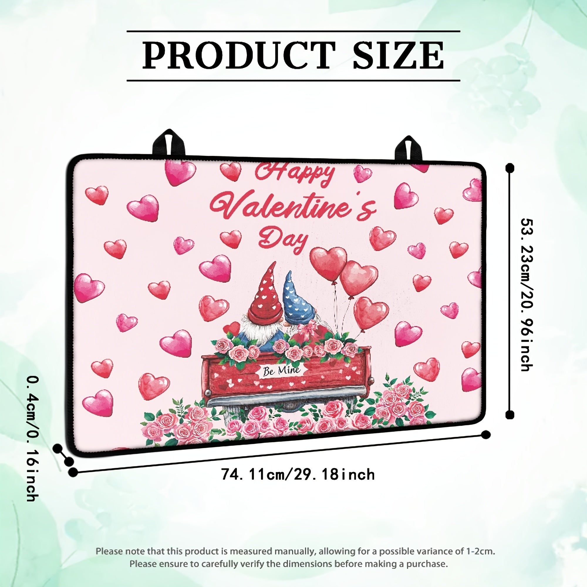 Valentine's Day Gnome Stovetop Cover Heat-Resistant Non-Slip Kitchen Decor