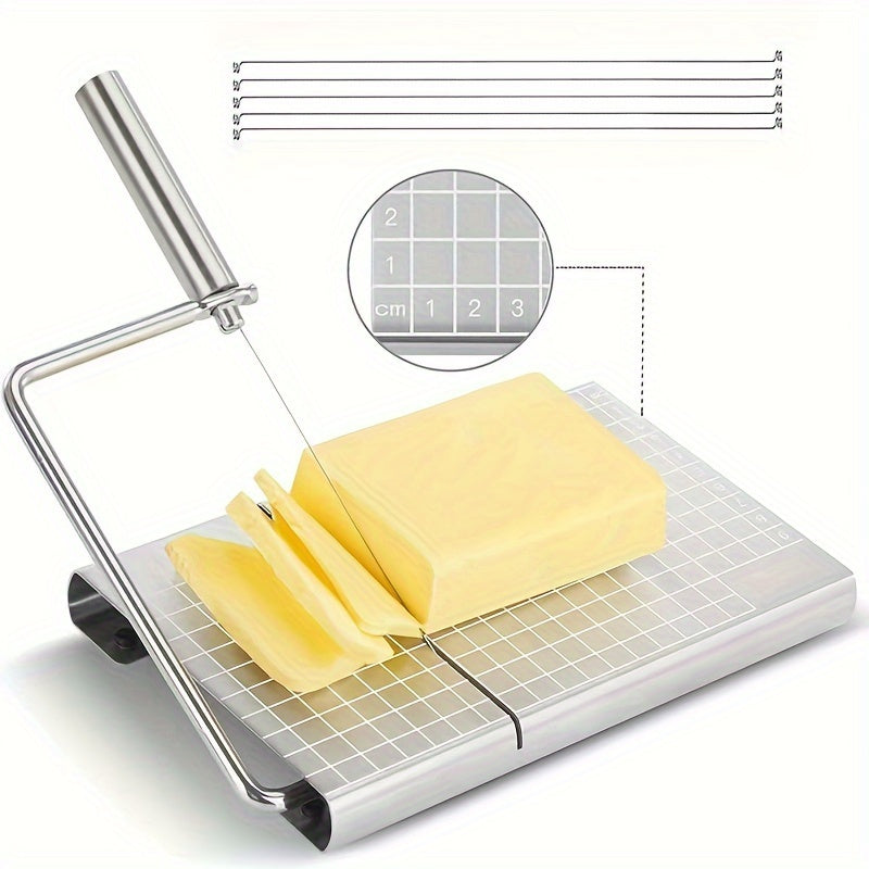 Stainless Steel Cheese Slicer Adjustable Thickened with Ergonomic Handle
