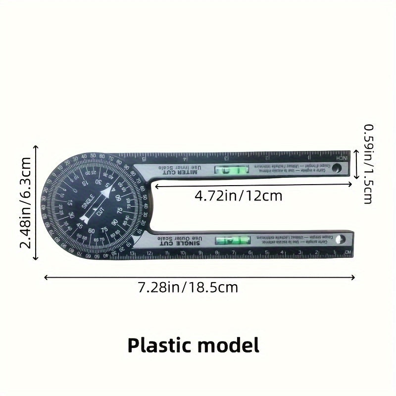 Medidor de ángulo giratorio para carpintería y renovación del hogar