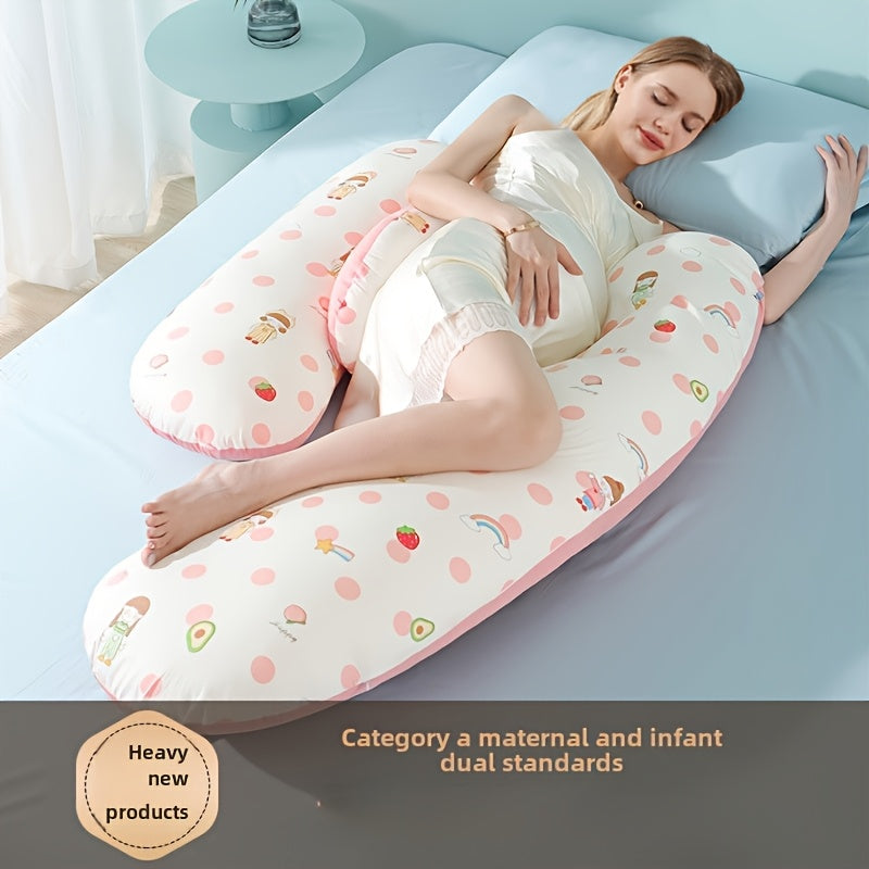 Maternity Pillow Support for Pregnancy Side Sleeping Waist Relief Abdominal Cushion