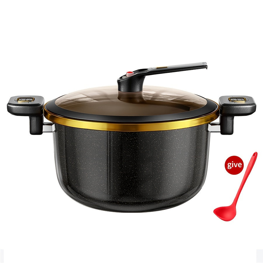 Enamel Cast Iron Soup Pot Large Capacity Slow Cooker Induction Compatible