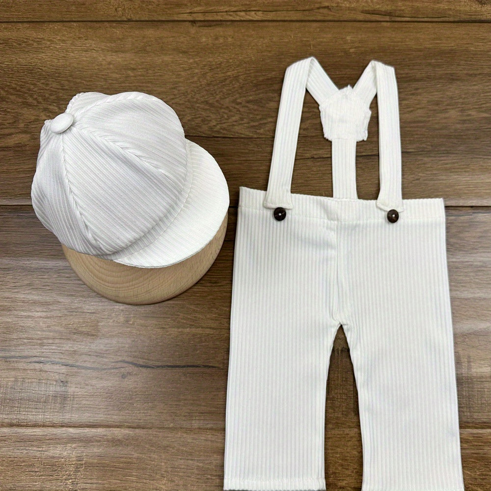 Фотографические аксессуары для новорожденных: Одежда в стиле подтяжек с пуговицами для фотосессий в студии