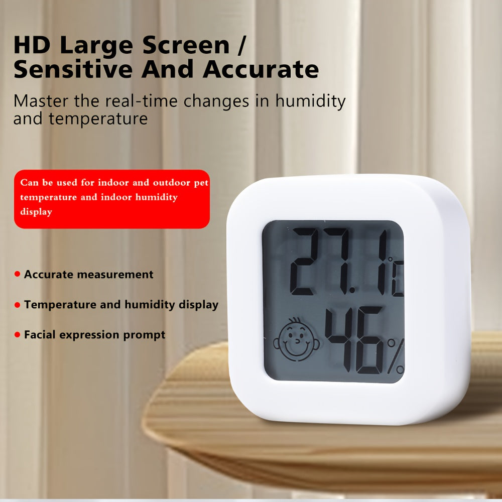 Termómetro digital para temperatura y humedad Pantalla Alimentado por batería Plástico