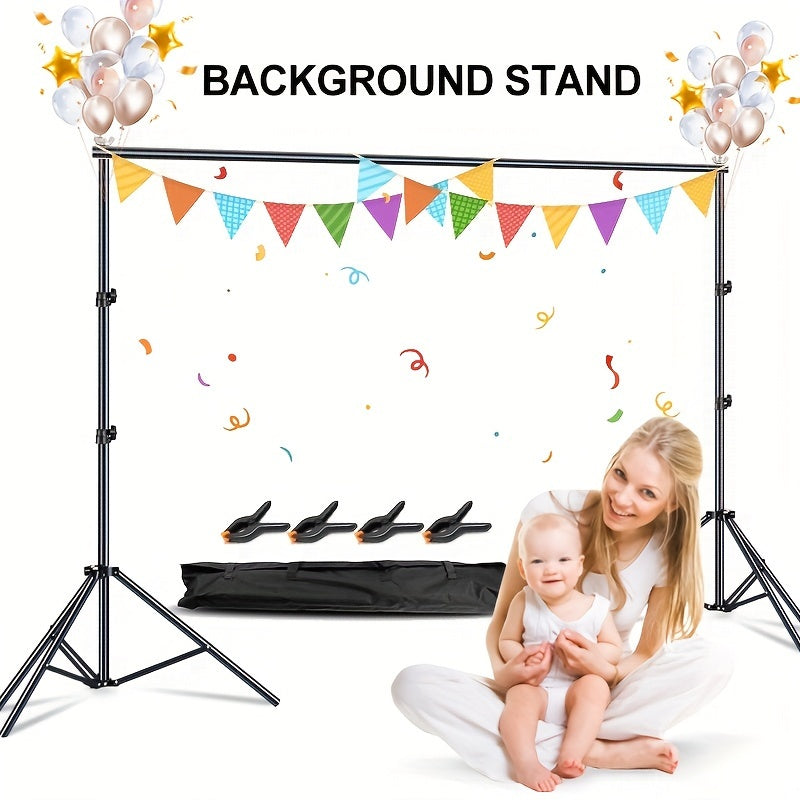 Adjustable Iron Backdrop Stand for Portrait and Green Screen Photography