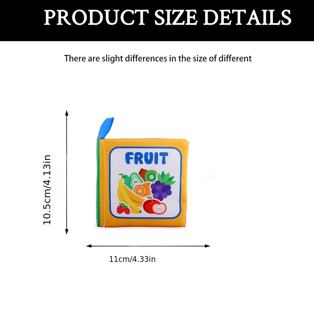 Baby Cloth Book for Toddlers 0-3 Years Black and White Cloth Educational Toy