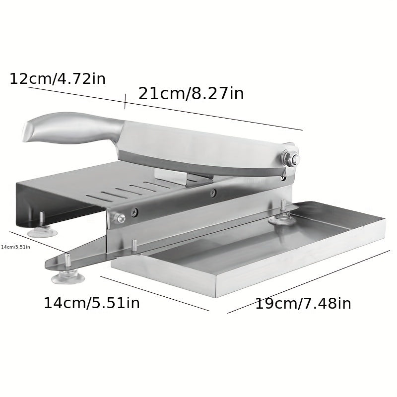Handheld Stainless Steel Food Slicer 9-Inch Manual Mandoline for Fruits Vegetables