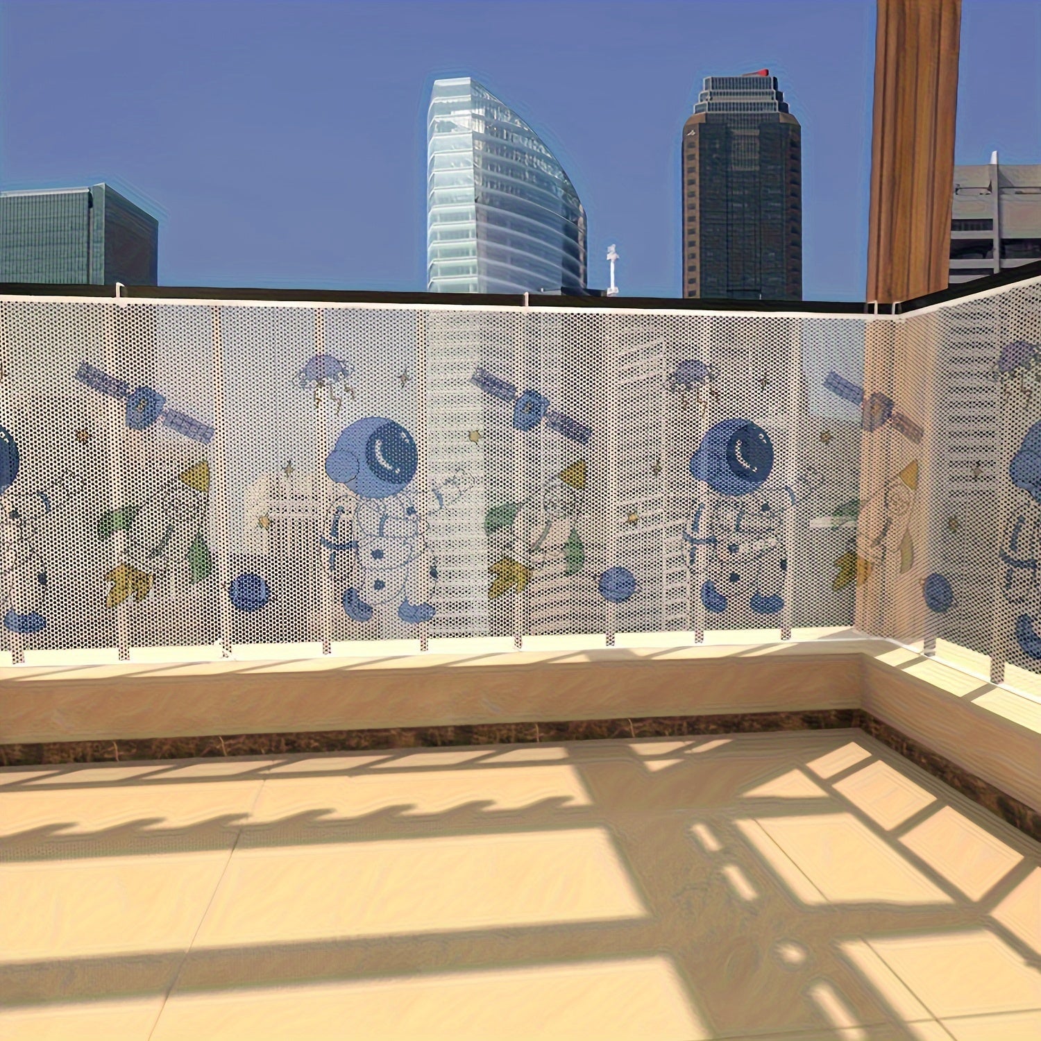 Baby Safety Gate Mesh Guard for Stairs and Balcony Thick Rail Net Child Safety Barrier