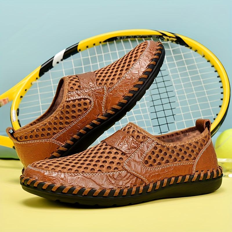 Men's Breathable Slip-On Shoes Rubber Sole Casual Outdoor Low Top