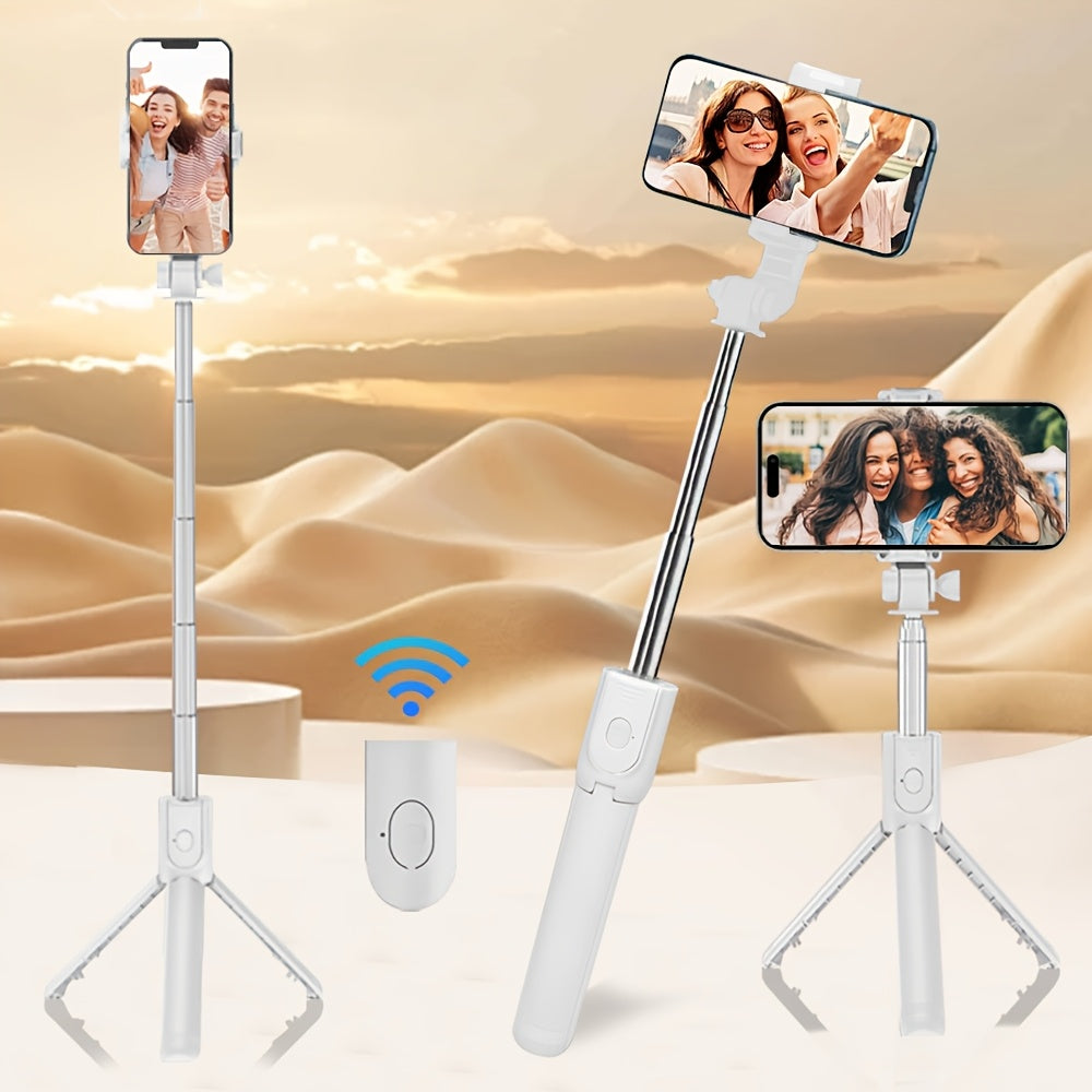 Durable Smartphone and Camera Tripod with Anti-Shake Selfie Stick for Indoor Outdoor Photography