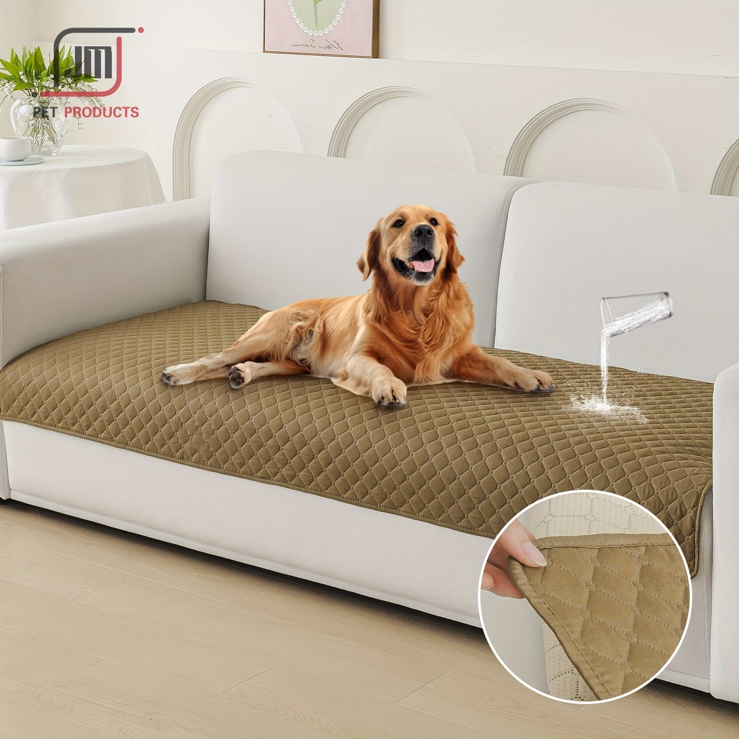 Waterproof Plaid Pet Cushion for Small to Medium Dogs and Cats All-Season Bed