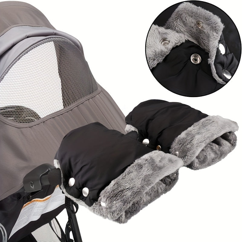 Waterproof Windproof Stroller Gloves for Baby Carriage Bicycles and Trailers