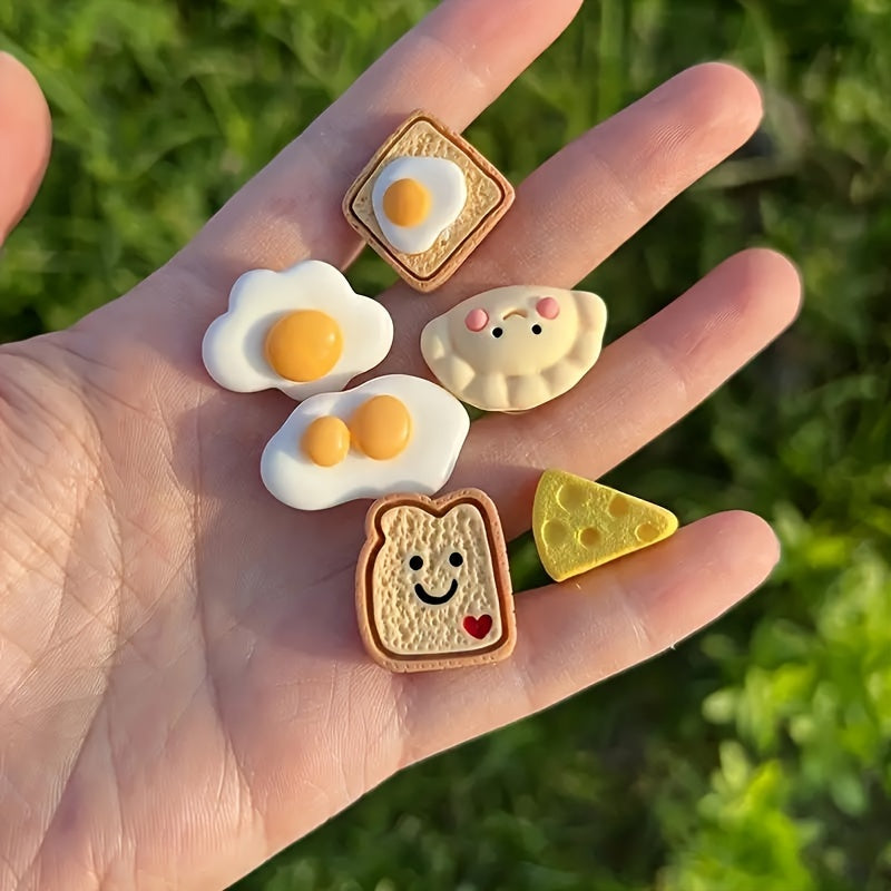12pcs Kids PVC Mini 3D Food Shoe Charms for Clogs and Sandals