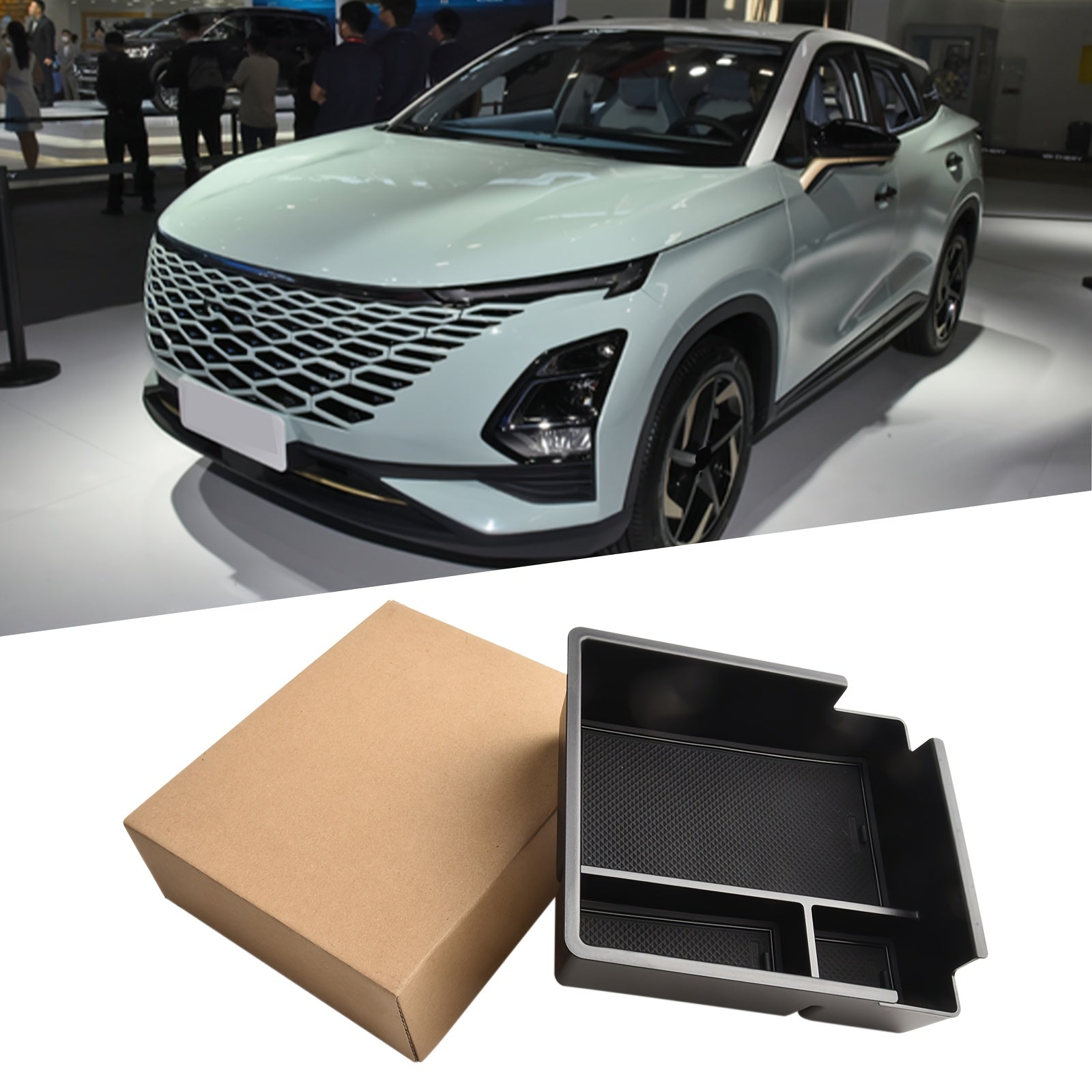 Car Interior Center Console Armrest Storage Box Plastic Organizer