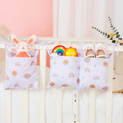 Kids Bedside Storage Organizer with Pockets, Hanging Design, Cute Print