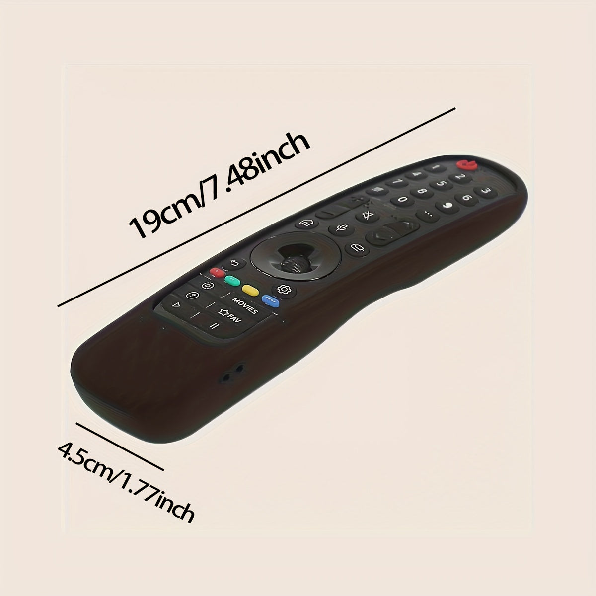 Cubierta de silicona para control remoto para TV y aire acondicionado, a prueba de polvo, transparente, antideslizante, compatible con MR21GATV XMRM-19